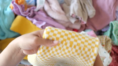 ropa plegable para el lavado