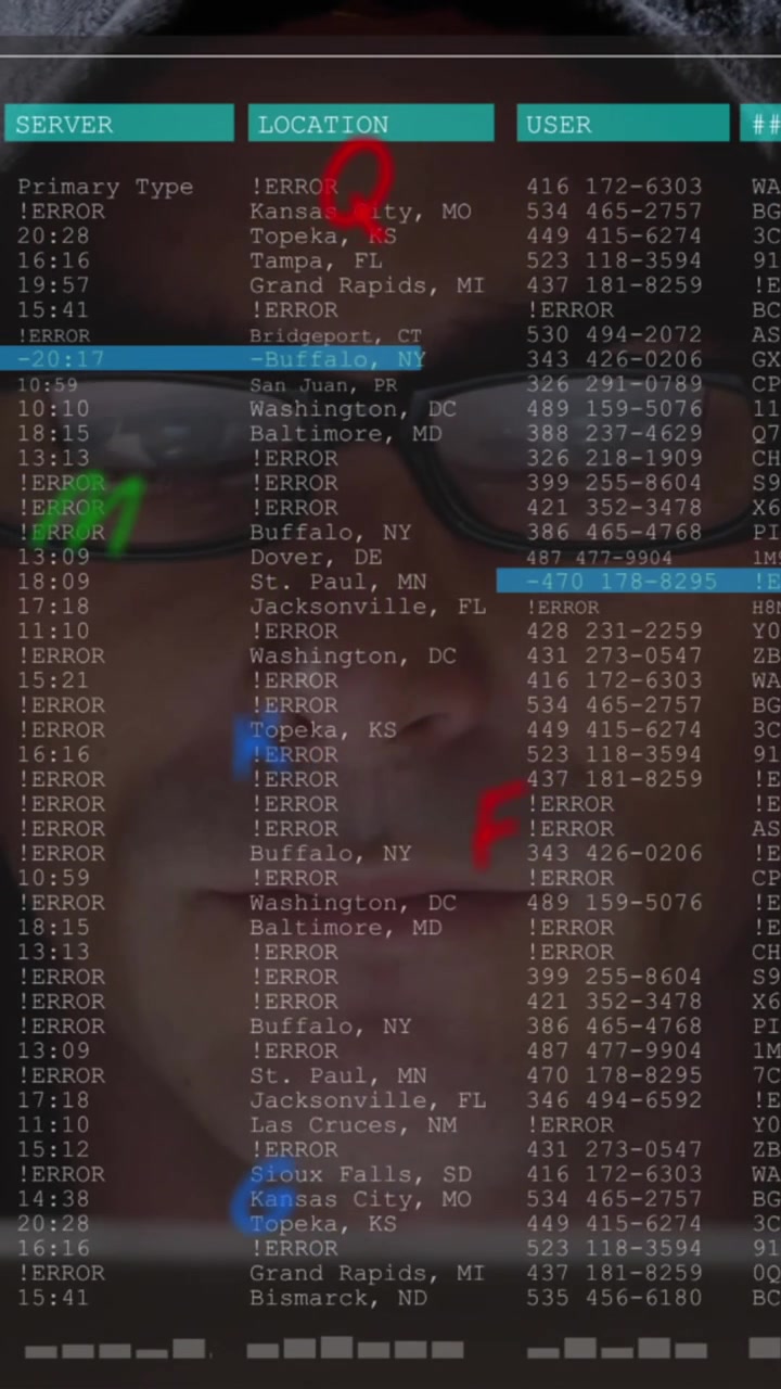Animation of scientific data processing and letters over caucasian man using computer