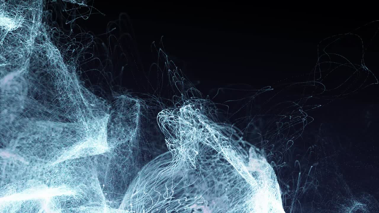 Abstract digital particle wave and light abstract background ,animation cyber or technology background.