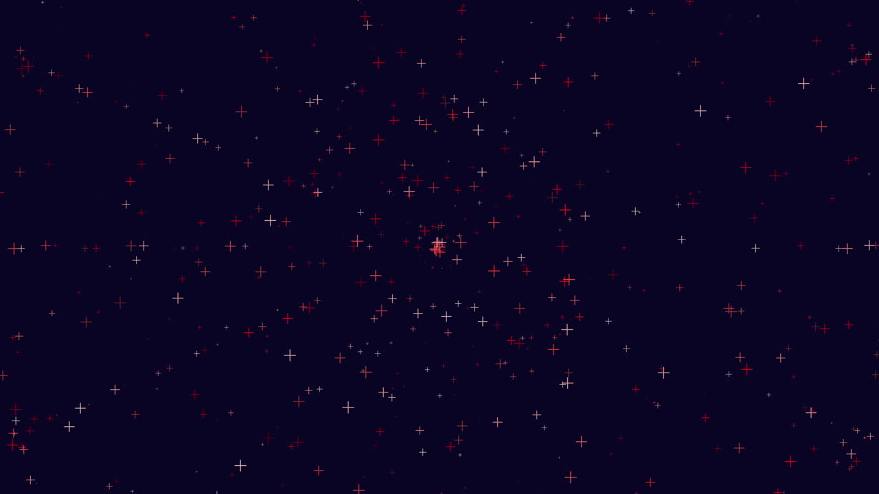 patrón de confeti y cruces de neón colorido