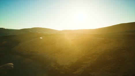 beautiful sand dunes in the sahara desert