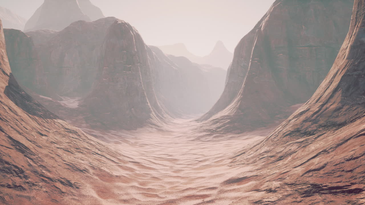 un amplio cañón en el desierto