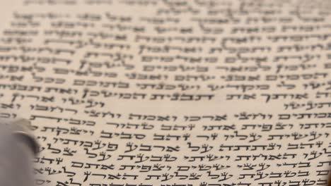 Torah-bible-reading-text-with-pointer