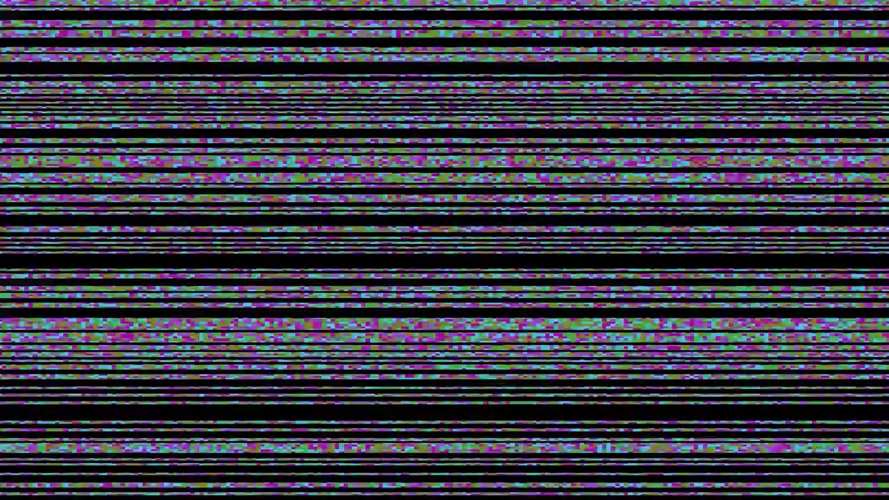 Digital Glitch and Static Noise Interference Effect