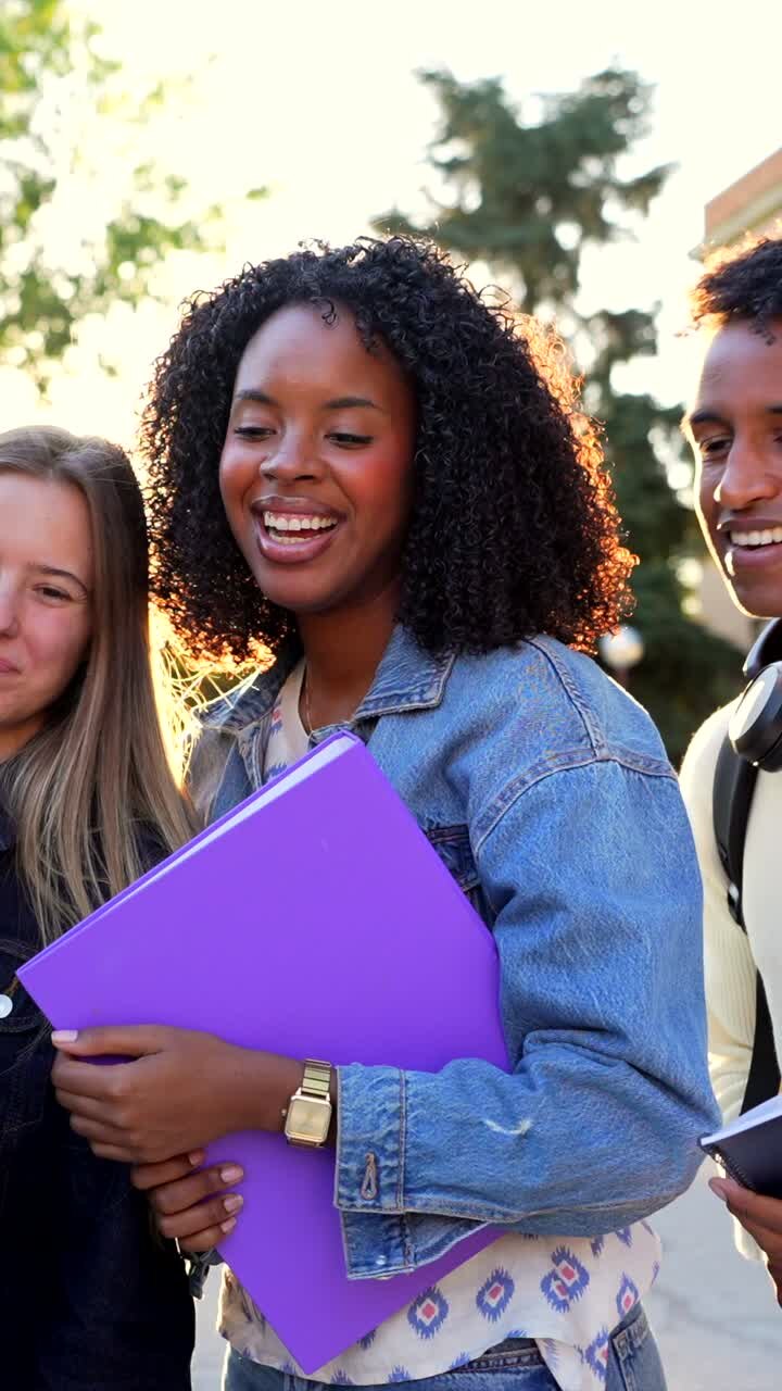 College Students Using Smartphone on Campus