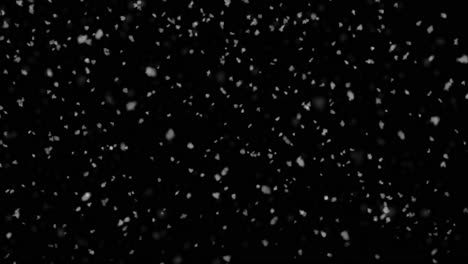 la nieve que cae