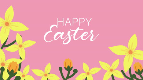 happy easter greeting card