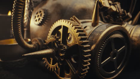steampunk gas mask detail