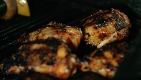 Cooked-Chicken-Thighs-on-BBQ---Cinematic-Focus-Pull