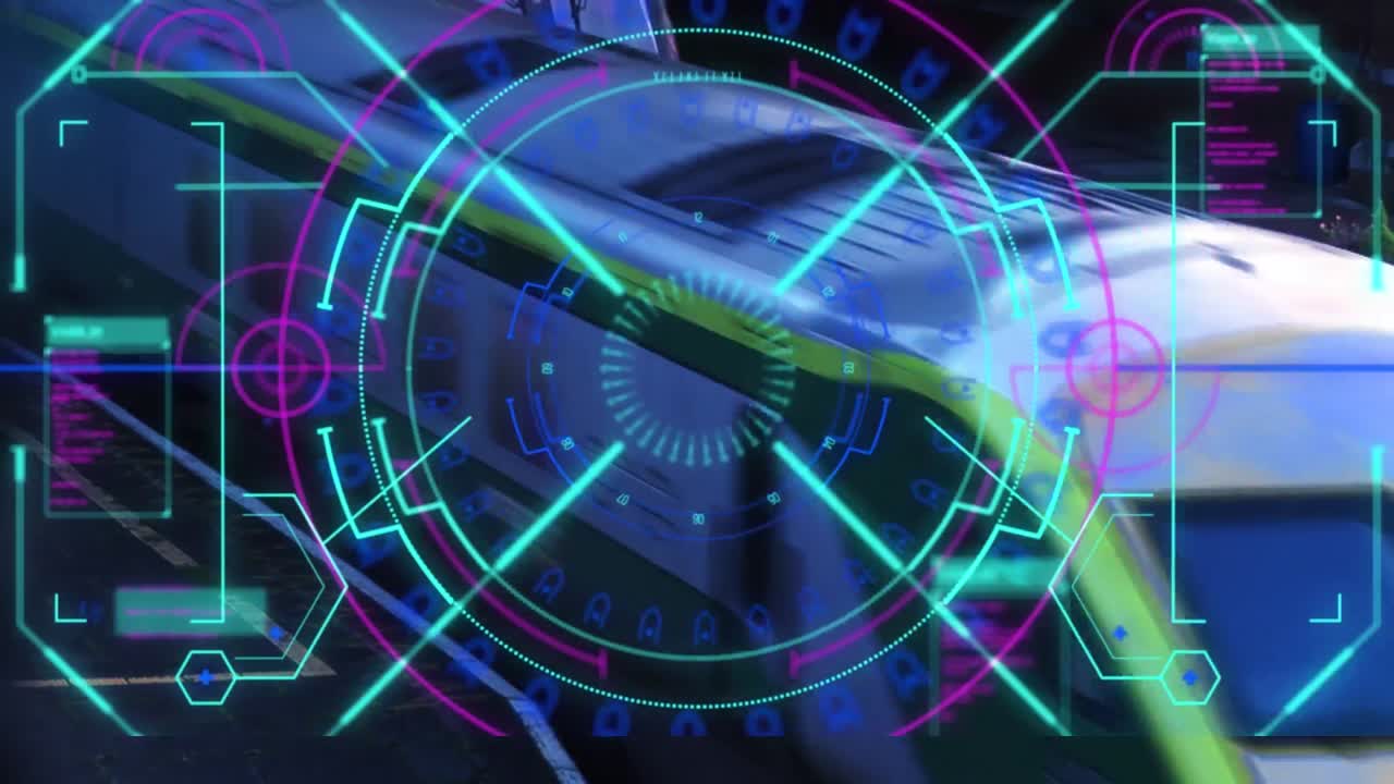 지하에서 데이터 처리 및 범위 스캐닝의 애니메이션