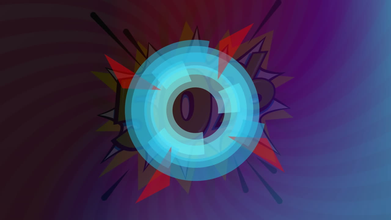 animación del círculo giratorio más del 50 por ciento de descuento