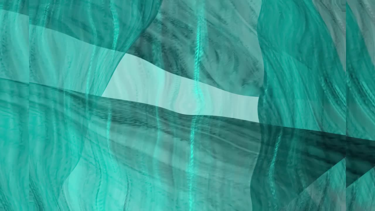 ondas líquidas verdes que fluyen movimiento abstracto fondo borroso.