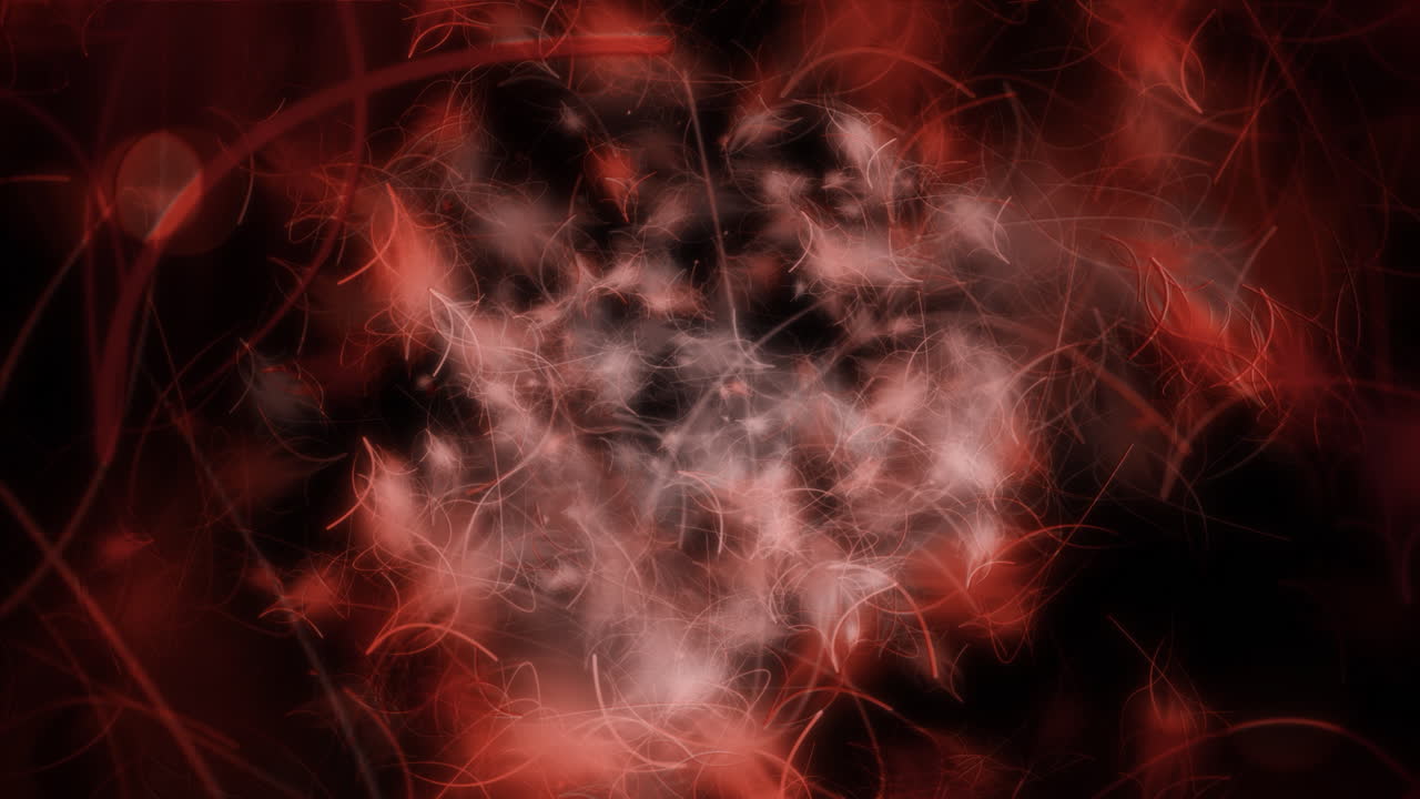 Abstract Red and White Fractal Design