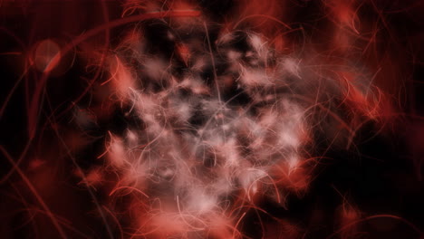 abstract red and white fractal design