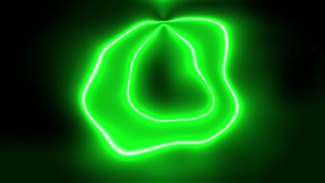 neon circle distortion glowing animation motion graphics