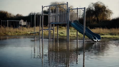 flooded playground