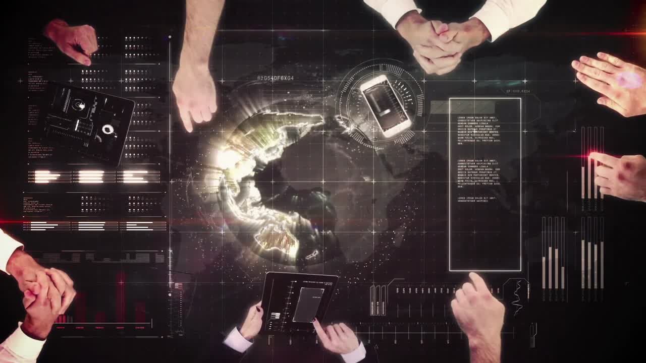 사업가 들 의 손 이 일 하고 있다