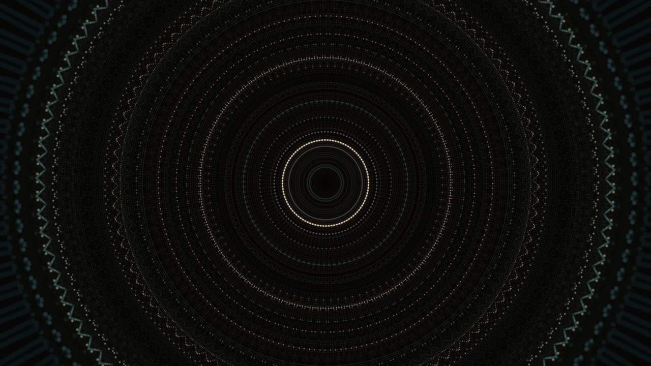 Abstract Golden Mandala Pattern