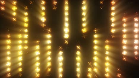 colorful flashing spotlights of light bulbs