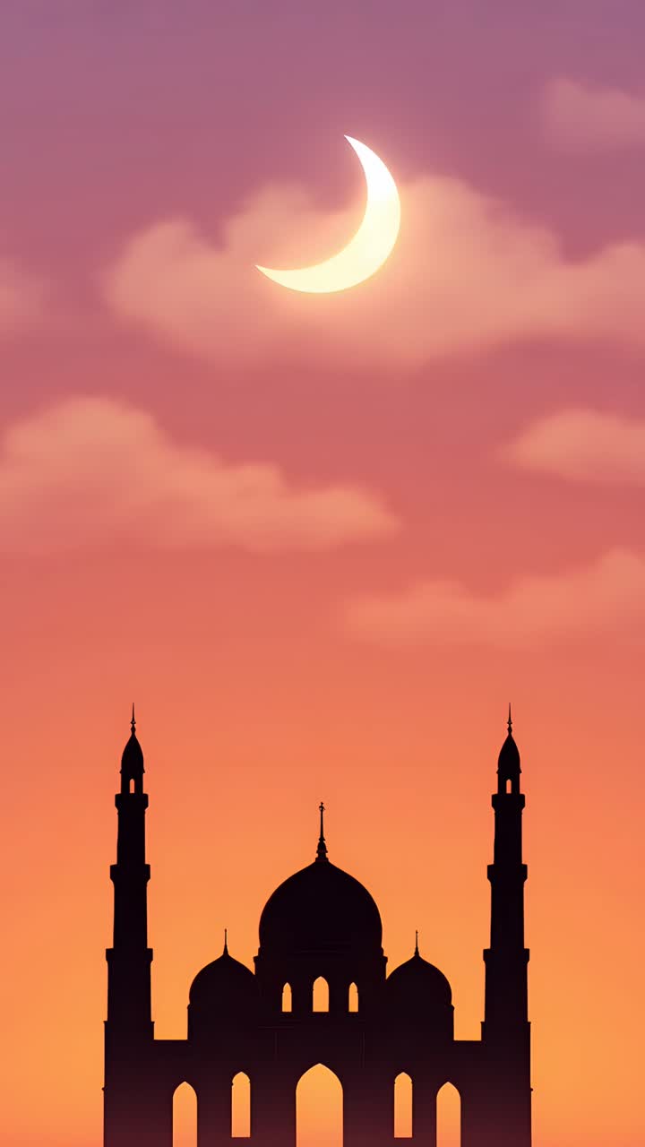 Eid al-Adha Moschea Sfondo islamico 4K