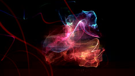 bucle de nebulosa abstracto