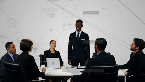 business people discussing in an office