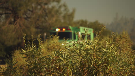 Rescue-ambulance-at-Kern-county-wildfires-California