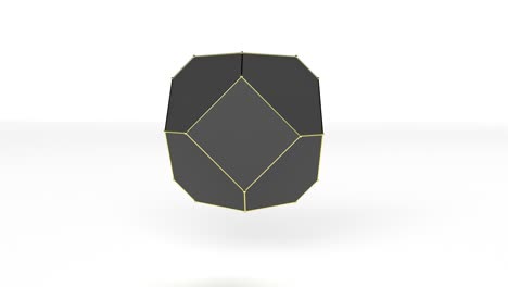 3d gráfico minimalista oro y negro objeto papel tapiz digital diseño presentación de negocios bucle sin fin 4k