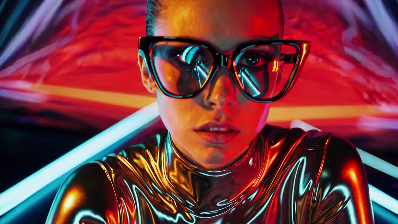 el retrato de la moda cyberpunk