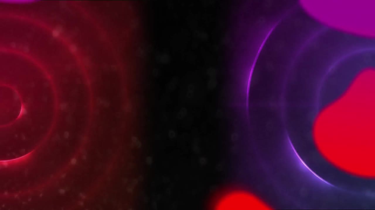 Colorful liquid and circular patterns