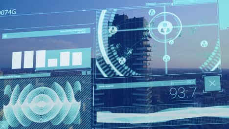 Animation-of-statistics-and-data-processing-over-cityscape