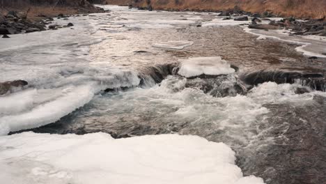 vistas aéreas de cuerpos de agua congelados en las áreas cercanas a boulder y nederland colorado