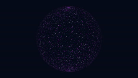 esfera 3d hecha de puntos que cautivan la representación visual