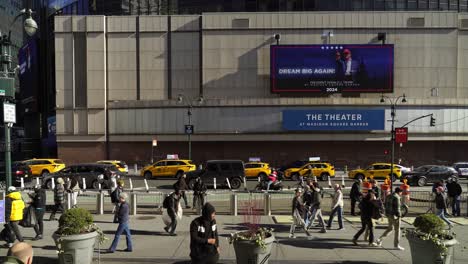 donald trump 2024 campaign billboard in times square, nyc