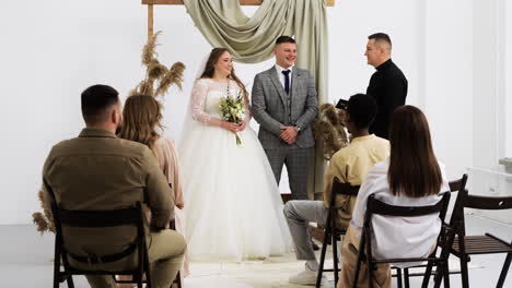 couple in love at the altar