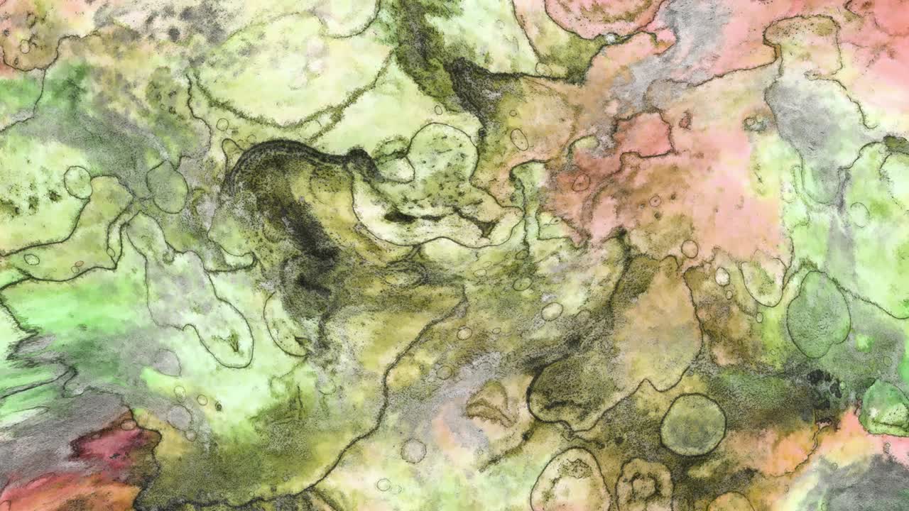 animación abstractamente colorida, fondo líquido multicolor, hermosa película de pintura digital, película de fondo abstracta.