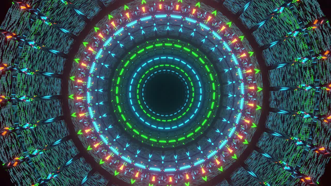 sfere colorate girevoli e coinvolgenti psichedeliche che spuntano fuori