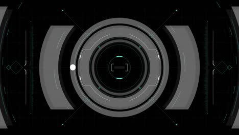 Animation of scope scanning on black background