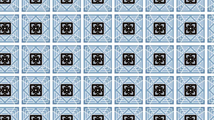 Abstract, background animation, scrolling right, black, blue and white