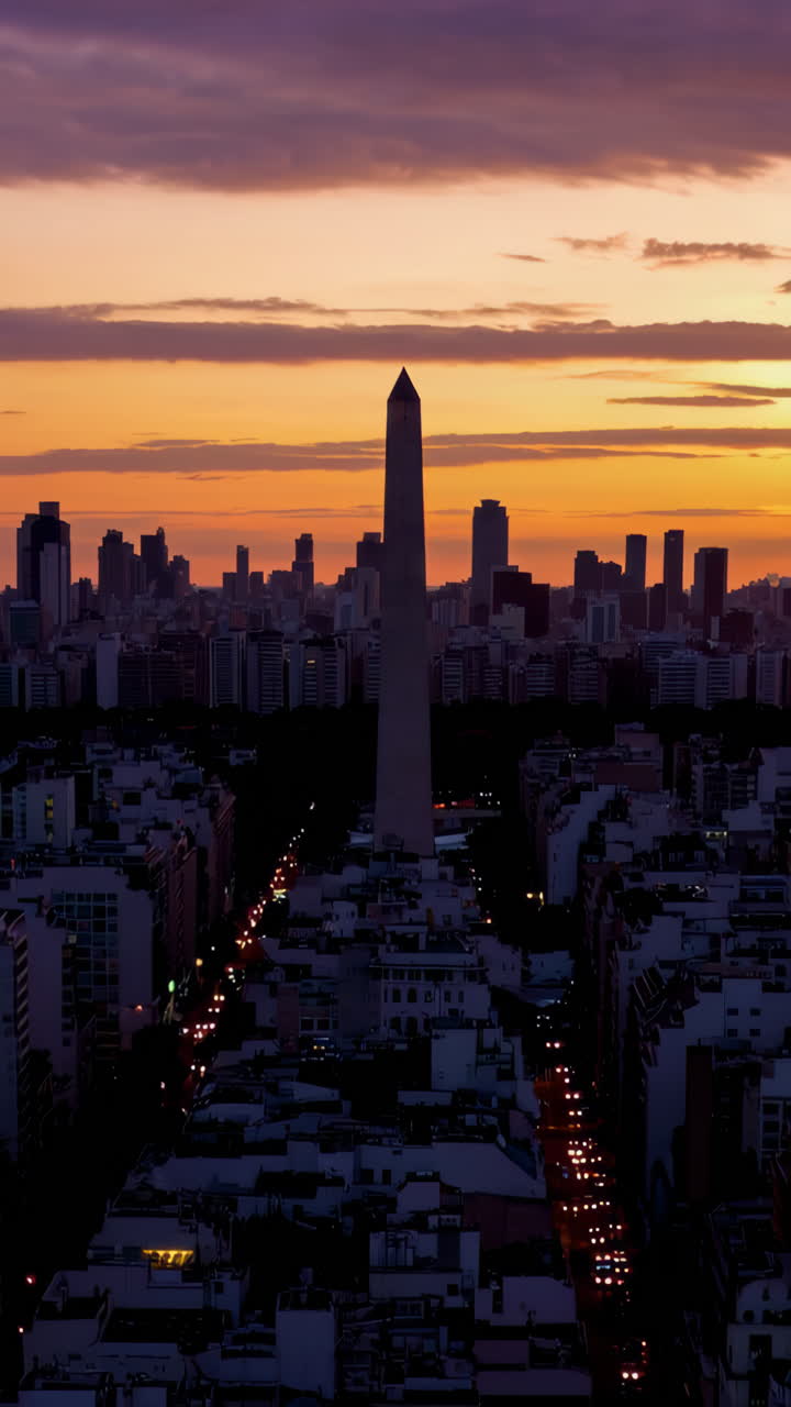 Buenos Aires Sunset from Above