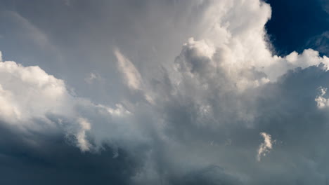 timelapse of dark clouds overhead in a wild and moody 4k