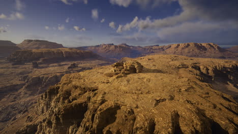 vast desert landscape showcases stunning rock formations under blue sky