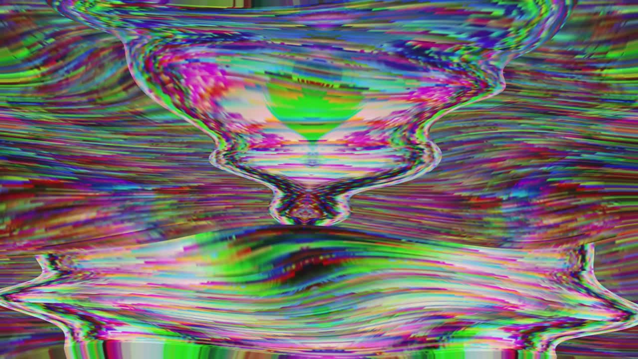 Transforming highlight sci-fi elegant glittering background