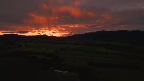 scenic sunset in queensland, australia