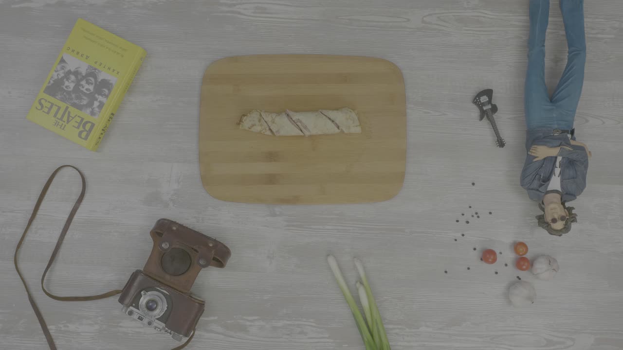 비틀즈 테마의 음식 준비