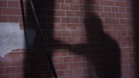 sombras de personas trabajando en un gimnasio