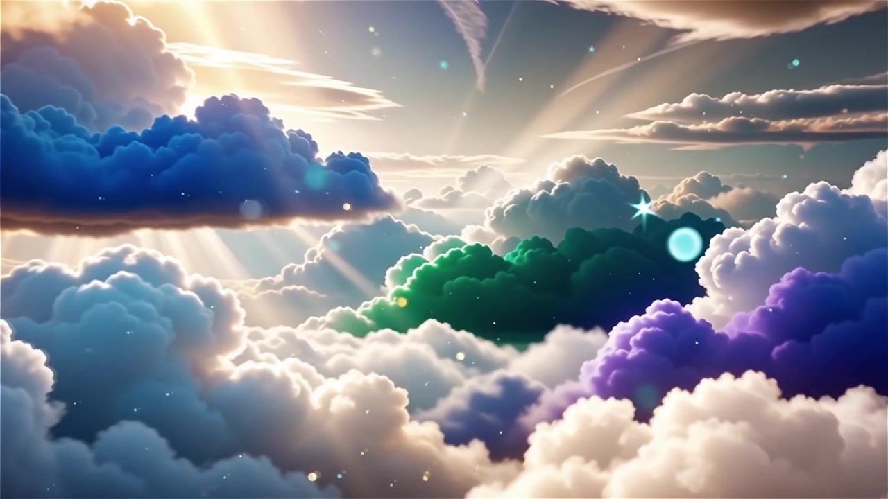 Christian Heavenly Light Worship Background