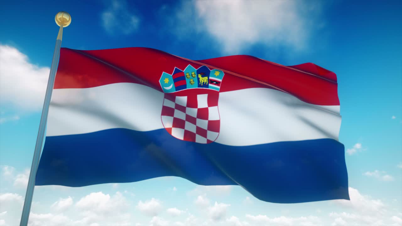 4k 크로아티아의 매우 상세한 발 loopable