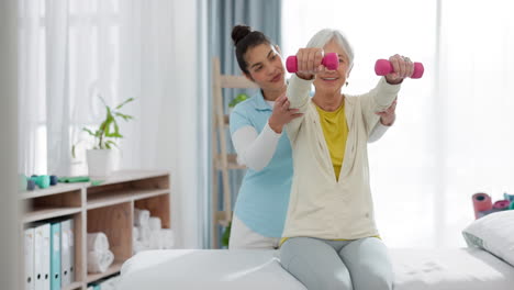 Senior-woman-with-a-dumbbell