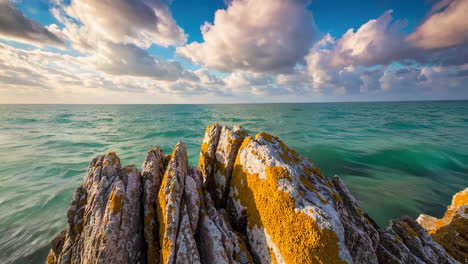 rocky coast at sunrise/sunset